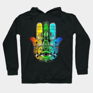 LGBT Hamsa Hand Yoga Tattoo Design Hoodie